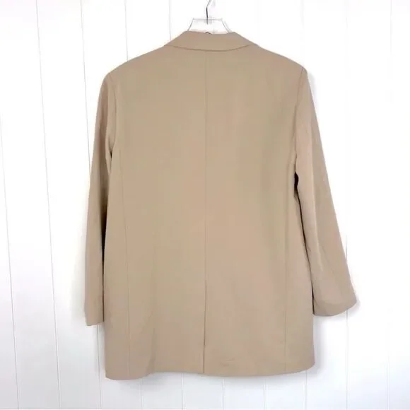 NWT ASOS Blazer Jacket Cream Oversized Size 6